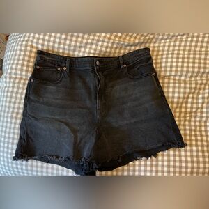 American Eagle Black Jean Shorts Size 18